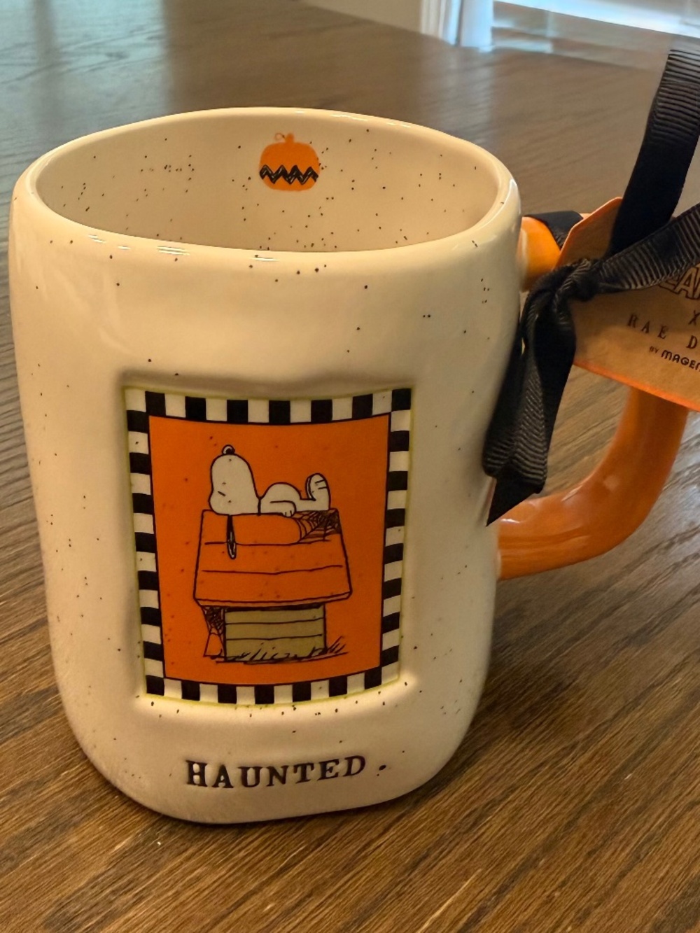 NWT - Rae Dunn x Peanuts Snoopy HAUNTED Halloween Mug